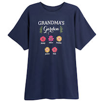 Alternate Image 1 for Personalized Grandma's Garden Tee