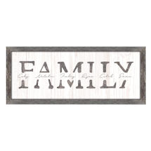 Personalized Family Wall Art - Framed Canvas