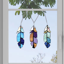 Product Image for Three Stained Glass Feathers