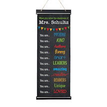 Alternate Image 1 for Personalized Teacher's Wall Banner