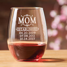 Product Image for Personalized Mom & Dad Wine Glass