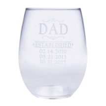 Alternate Image 2 for Personalized Mom & Dad Wine Glass