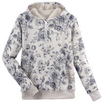 Product Image for Blue Toile Sweatshirt - Hooded