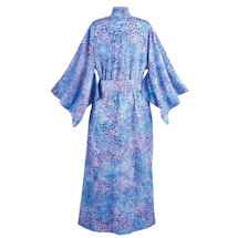 Alternate Image 3 for Blue Batik Kimono Robe