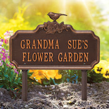 Product Image for Personalized Chickadee and Ivy Lawn Sign
