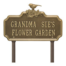 Alternate Image 10 for Personalized Chickadee and Ivy Lawn Sign