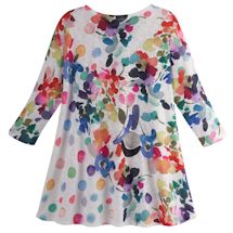 Alternate Image 1 for Watercolor Floral Tunic