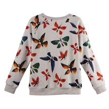 Alternate Image 1 for Watercolor Butterflies Sweatshirt