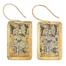 Alternate Image 3 for Gold Leaf William Morris Earrings