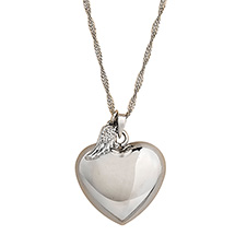 Alternate Image 1 for Chiming Heart Necklace