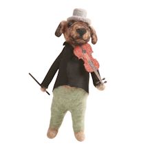 Alternate Image 1 for Hand-felted Dogs Musicians