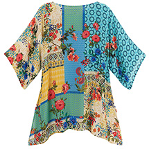 Alternate Image 1 for Tuscan Floral Tunic