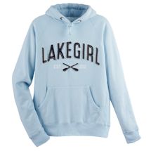 Lake Girl Hooded Sweatshirt - Powder Blue