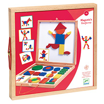 Alternate Image 1 for Geoform 42-Piece Wooden Magnetic Game