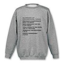 Alternate image for Glossary of Engineering Terms T-Shirt or Sweatshirt