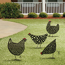 Product Image for Chicken Yard Stakes Set of 4
