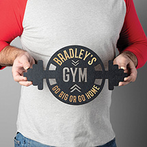 Alternate image for Personalized Wood Gym Sign
