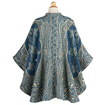 Alternate Image 1 for Spruce Forest Embroidered Cape