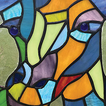 Alternate image for Giraffe Stained Glass Panel
