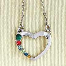 Alternate image for Personalized Mother's Heart Necklace