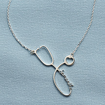 Alternate image for Personalized Stethoscope Necklace