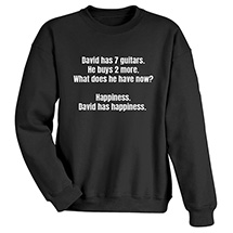 Alternate image for Personalized Happiness T-Shirt or Sweatshirt
