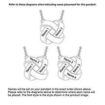 Alternate image for Personalized Interlocking Rings Pendant