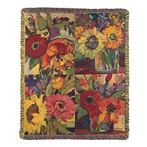 Floral Tapestry Throw