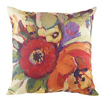 Alternate image for Floral Tapestry Poppy Pillow