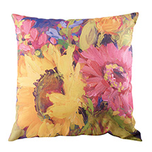 Alternate Image 2 for Floral Tapestry Sunflower Pillow