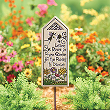 Product Image for Room for the Fairies to Dance Garden Stake Tile