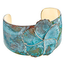 Product Image for Verdigris Pansy Bracelet