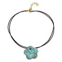 Product Image for Verdigris Pansy Necklace