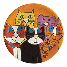 Alternate Image 1 for Fanciful Cats Wall Art