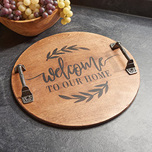 Product Image for Welcome Wood Serving Tray