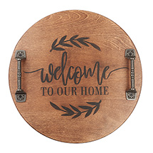 Alternate Image 1 for Welcome Wood Serving Tray