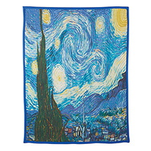 Alternate Image 1 for Van Gogh Starry Night Quilted Throw