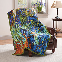 Product Image for Van Gogh Irises Quilted Throw