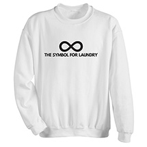 Alternate Image 2 for Symbol for Laundry T-Shirt or Sweatshirt
