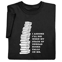 Alternate image for When the Books Fall T-Shirt or Sweatshirt