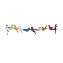 Alternate Image 1 for Birds on a Wire Metal Art