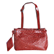 Alternate Image 3 for Cybil Woven Leather Handbag