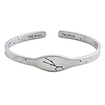 Alternate image for Zodiac Pewter Cuff Bracelets