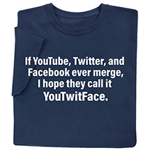Alternate image for Social Media Merge T-Shirt or Sweatshirt