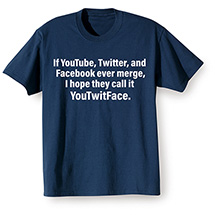 Alternate Image 1 for Social Media Merge T-Shirt or Sweatshirt