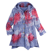 Product Image for Tie-Dyed Hooded Jacket