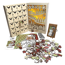 Product Image for Vintage Christmas Advent Calendar and Puzzle