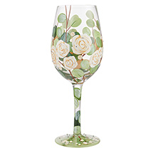 Alternate Image 4 for Floral Painted Wine Glasses