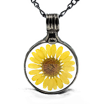 Alternate Image 1 for Pressed Sunflower Necklace