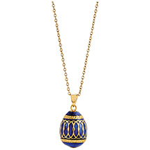 Alternate Image 1 for Faberge-Style Egg Necklace